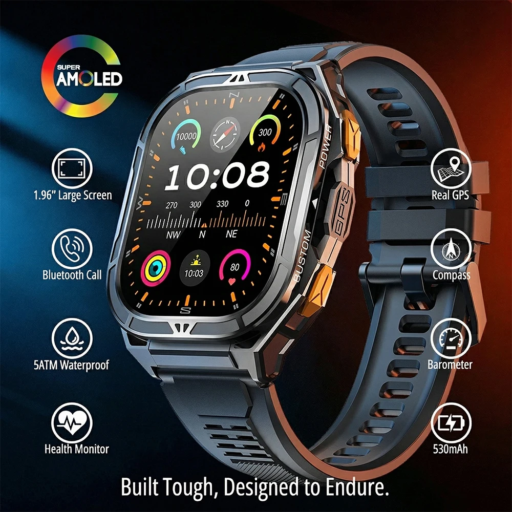 Outdoor Sport Smart Watch - Smartwatch AMOLED di Lusso con GPS