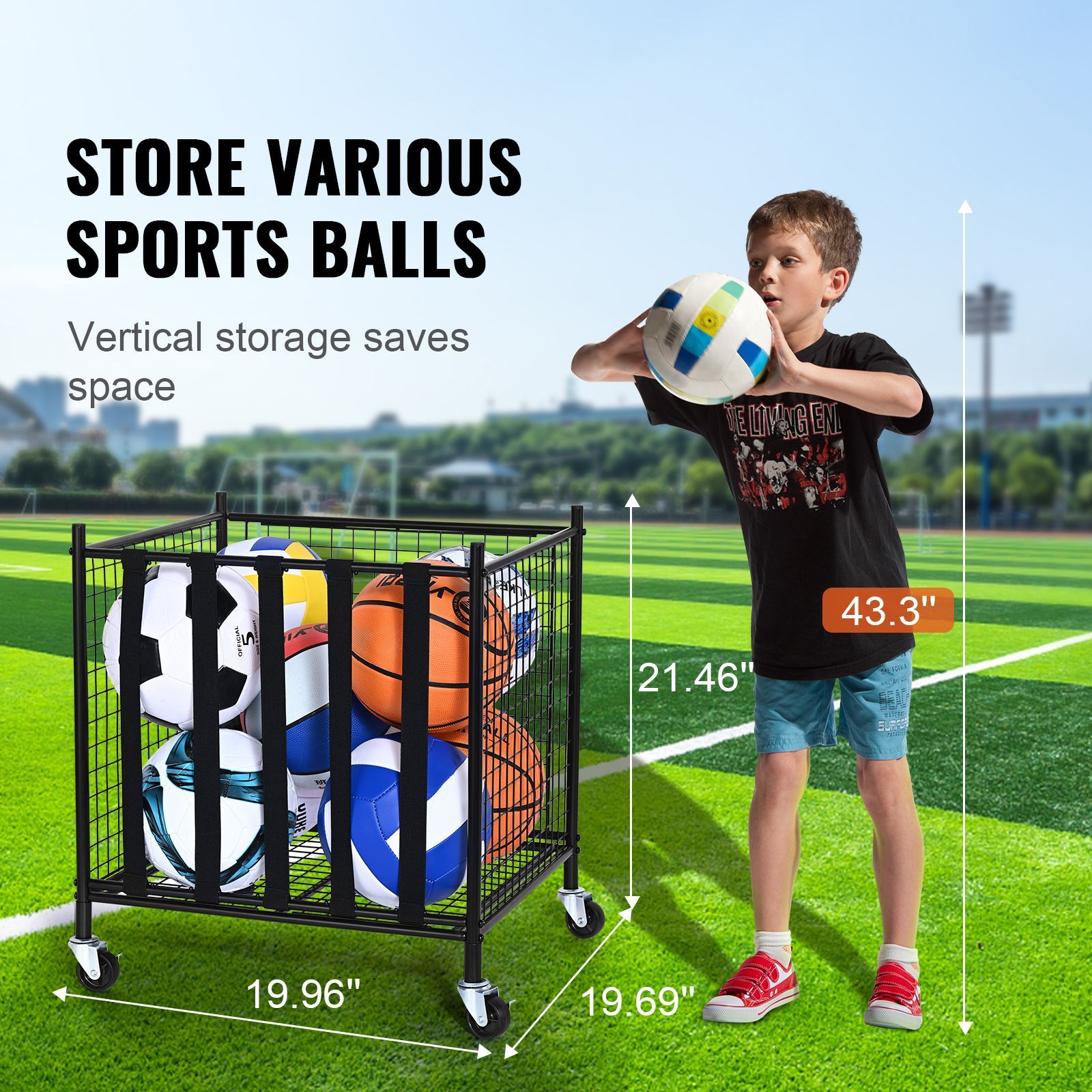 Carrello Porta Palloni Sportiv - Indoor Sport And Outdoor Sports recensione e prezzo