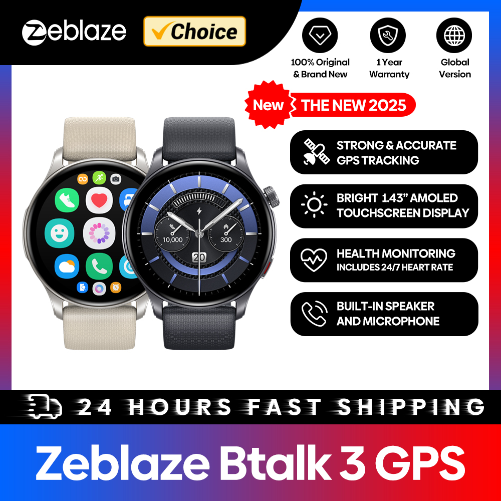 Nuovo Zeblaze Btalk 3 GPS Smar - Outdoor Sport Smart Watch recensione e prezzo